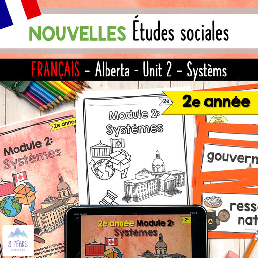 NEW Alberta Grade 2 Social Studies FRENCH - Systems/Systèmes
