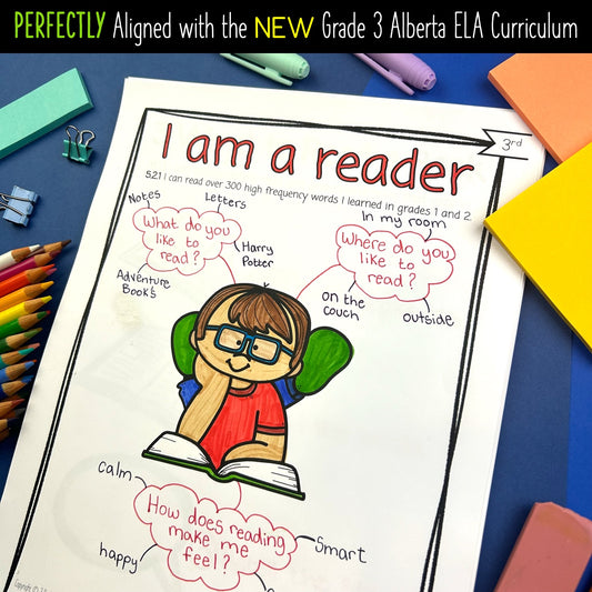 Grade 3 Reading Strategies Notebook - Language Arts - Aligned with NEW AB PofS