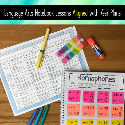 BUNDLE: Grade 3 Year Plans + Language Arts Notebooks - Alberta Aligned!